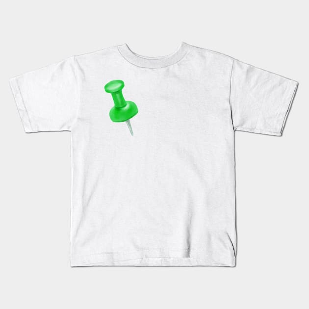 Pushpin Kids T-Shirt by melissamiddle